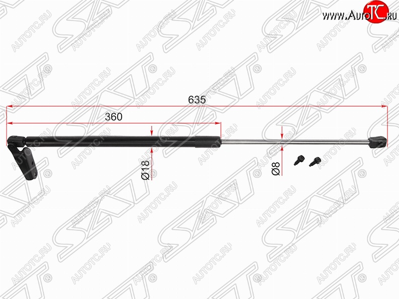 979 р. Правый упор крышки багажника (газовый) SAT  Nissan Note  2 (2012-2016) E12 дорестайлинг  с доставкой в г. Таганрог