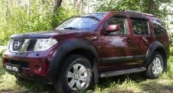 3 799 р. Молдинги дверей RA (узкие, комплект)  Nissan Pathfinder  R51 (2004-2014) дорестайлинг, рестайлинг (Поверхность глянец (под окраску), Неокрашенные)  с доставкой в г. Таганрог. Увеличить фотографию 4