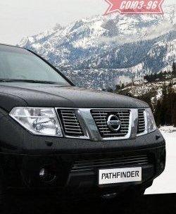 5 759 р. Декоративные элементы решетки радиатора Souz-96 (d10) Nissan Pathfinder R51 дорестайлинг (2004-2007)  с доставкой в г. Таганрог. Увеличить фотографию 1