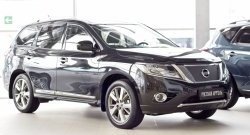 1 149 р. Зимняя заглушка решетки переднего бампера РА Nissan Pathfinder R52 дорестайлинг (2012-2017)  с доставкой в г. Таганрог. Увеличить фотографию 2