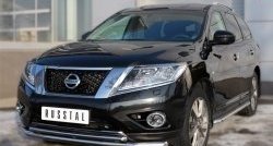 26 999 р. Широкая защита порогов SLITKOFF Nissan Pathfinder R52 дорестайлинг (2012-2017)  с доставкой в г. Таганрог. Увеличить фотографию 4