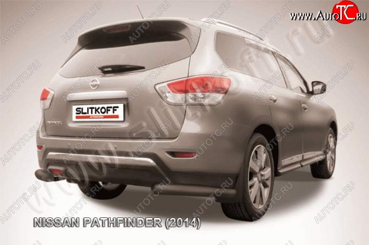 11 249 р. Уголки d76  Nissan Pathfinder  R52 (2012-2017) дорестайлинг (Цвет: серебристый)  с доставкой в г. Таганрог