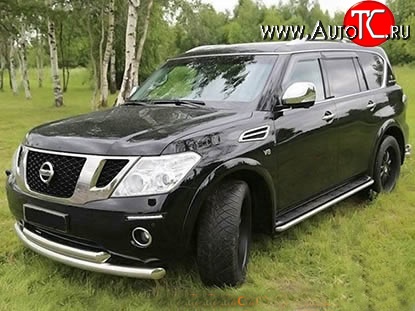 34 149 р. Накладки на колёсные арки Safary Nissan Patrol 6 Y62 дорестайлинг (2010-2014) (Неокрашенные)  с доставкой в г. Таганрог