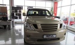 64 549 р. Накладка на передний бампер Impul Nissan Patrol 6 Y62 дорестайлинг (2010-2014) (Неокрашенная)  с доставкой в г. Таганрог. Увеличить фотографию 12