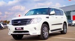 38 499 р. Решётка радиатора Impul V2 Nissan Patrol 6 Y62 дорестайлинг (2010-2014) (Неокрашенная)  с доставкой в г. Таганрог. Увеличить фотографию 3