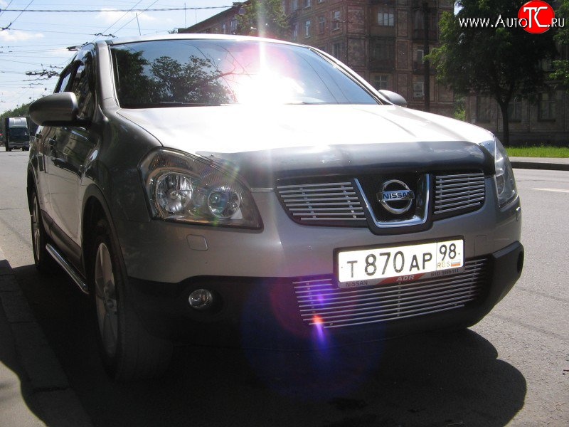 4 399 р. Декоративная вставка решетки радиатора Berkut Nissan Qashqai 1 дорестайлинг (2007-2010)  с доставкой в г. Таганрог