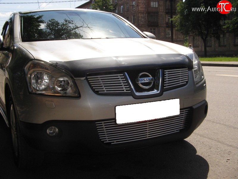 4 799 р. Декоративная вставка воздухозаборника Berkut Nissan Qashqai 1 дорестайлинг (2007-2010)  с доставкой в г. Таганрог