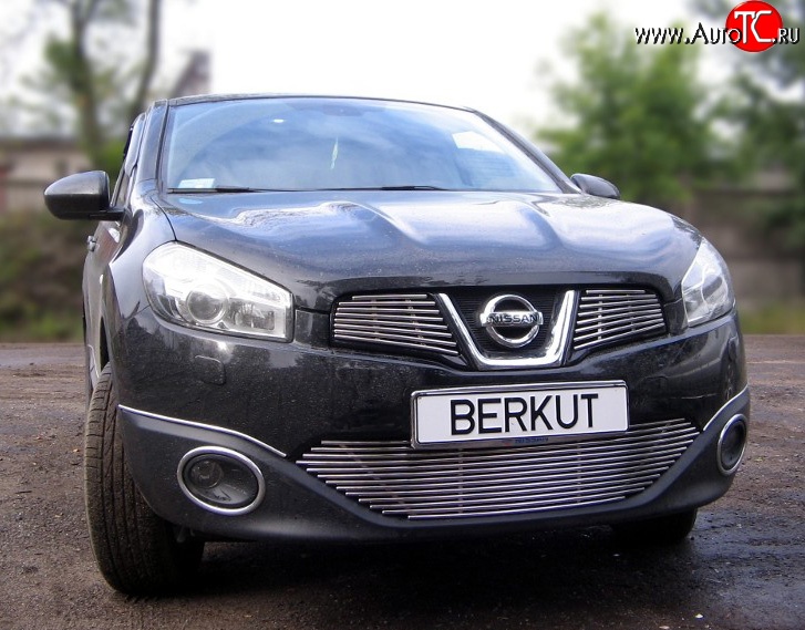 6 299 р. Декоративная вставка воздухозаборника Berkut Nissan Qashqai 1 J10 рестайлинг (2010-2013)  с доставкой в г. Таганрог