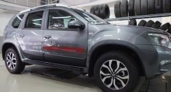 4 549 р. Накладки дверей RA (комплект) Nissan Terrano D10 дорестайлинг (2013-2016) (Поверхность шагрень)  с доставкой в г. Таганрог. Увеличить фотографию 3