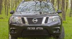 2 199 р. Защитная сетка решетки переднего бампера РА Nissan Terrano D10 рестайлинг (2016-2022)  с доставкой в г. Таганрог. Увеличить фотографию 3