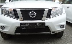 1 469 р. Нижняя сетка на бампер Russtal (черная) Nissan Terrano D10 рестайлинг (2016-2022)  с доставкой в г. Таганрог. Увеличить фотографию 2