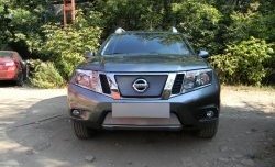 1 539 р. Нижняя сетка на бампер Russtal (хром)  Nissan Terrano  D10 (2013-2022) дорестайлинг, рестайлинг  с доставкой в г. Таганрог. Увеличить фотографию 4