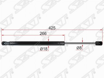 Газовый упор крышки багажника SAT Nissan Terrano D10 дорестайлинг (2013-2016)