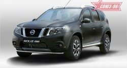 Защита переднего бампера одинарная Souz-96 (d42) Nissan Terrano D10 рестайлинг (2016-2022)