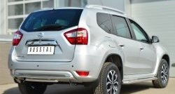 15 899 р. Защита заднего бампера (2 трубы Ø42 мм, нержавейка) SLITKOFF  Nissan Terrano  D10 (2013-2022) дорестайлинг, рестайлинг  с доставкой в г. Таганрог. Увеличить фотографию 4