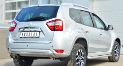 15 999 р. Одинарная защита заднего бампера из трубы диаметром 63 мм SLITKOFF  Nissan Terrano  D10 (2013-2022) дорестайлинг, рестайлинг  с доставкой в г. Таганрог. Увеличить фотографию 4