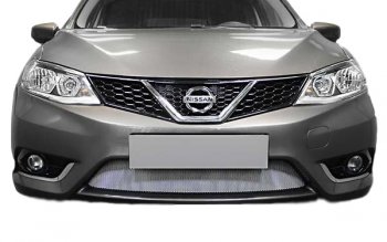 Защитная сетка радиатора Russtal Nissan (Нисан) Tiida (Тиида)  2 хэтчбек (2015-2016) 2 хэтчбек C13 дорестайлинг