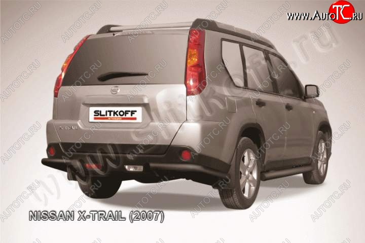 6 999 р. Уголки d57  Nissan X-trail  2 T31 (2007-2011) дорестайлинг (Цвет: серебристый)  с доставкой в г. Таганрог