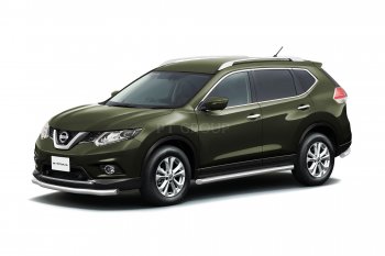 25 699 р. Защита порогов вогнутая из трубы Ø63 Petroil Tuning  Nissan X-trail  3 T32 (2013-2022) дорестайлинг, рестайлинг (Нержавеющая полированная сталь)  с доставкой в г. Таганрог. Увеличить фотографию 2