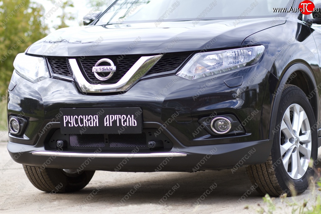 1 559 р. Защитная сетка решетки переднего бампера РА  Nissan X-trail  3 T32 (2017-2022) рестайлинг  с доставкой в г. Таганрог