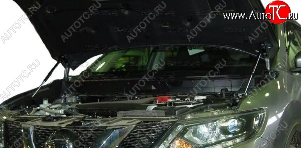 2 199 р. Газовые упоры капота Berkut Nissan X-trail 3 T32 рестайлинг (2017-2022)  с доставкой в г. Таганрог