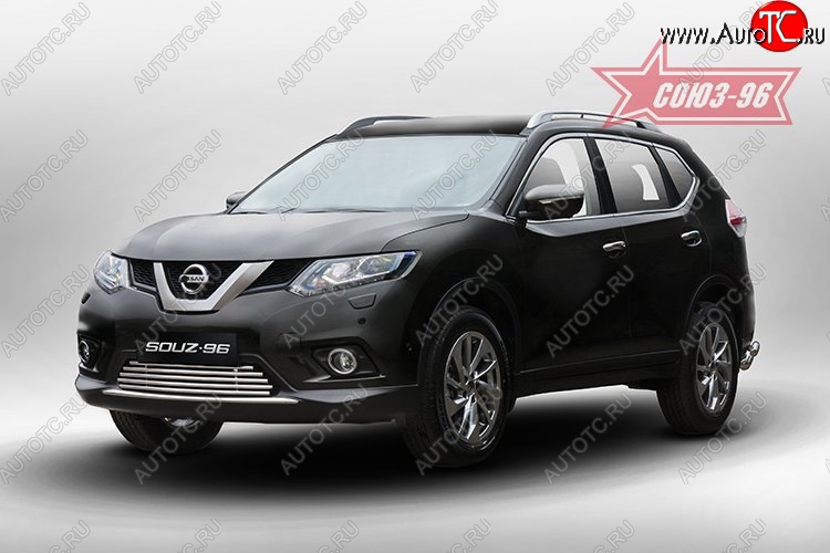 6 344 р. Декоративный элемент воздухозаборника Souz-96 (d16) Nissan X-trail 3 T32 рестайлинг (2017-2022)  с доставкой в г. Таганрог