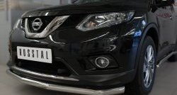 14 499 р. Одинарная защита переднего бампера диаметром 63 мм SLITKOFF Nissan X-trail 3 T32 дорестайлинг (2013-2018)  с доставкой в г. Таганрог. Увеличить фотографию 2