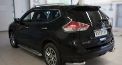 15 599 р. Защита заднего бампера (Ø63 мм уголки, нержавейка) SLITKOFF Nissan X-trail 3 T32 рестайлинг (2017-2022)  с доставкой в г. Таганрог. Увеличить фотографию 4