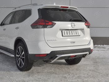 15 549 р. Защита заднего бампера (Ø42 мм волна, нержавейка) SLITKOFF Nissan X-trail 3 T32 рестайлинг (2017-2022)  с доставкой в г. Таганрог. Увеличить фотографию 4