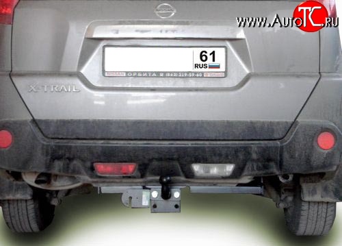 11 299 р. Фаркоп Лидер Плюс (до 2000 кг) Nissan X-trail 2 T31 дорестайлинг (2007-2011) (Без электропакета)  с доставкой в г. Таганрог