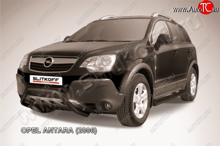 17 549 р. Кенгурятник d57 низкий мини Opel Antara (2006-2010) (Цвет: серебристый)  с доставкой в г. Таганрог