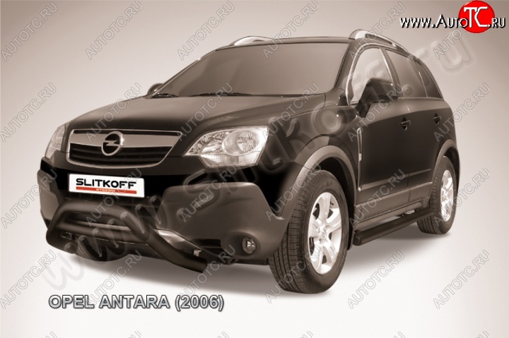 25 999 р. Кенгурятник d76 низкий  Opel Antara (2006-2010) (Цвет: серебристый)  с доставкой в г. Таганрог