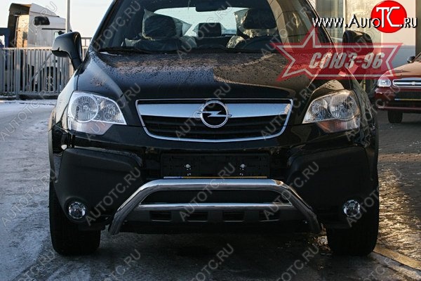 10 799 р. Защита переднего бампера Souz-96 (d60) Opel Antara (2006-2010)  с доставкой в г. Таганрог