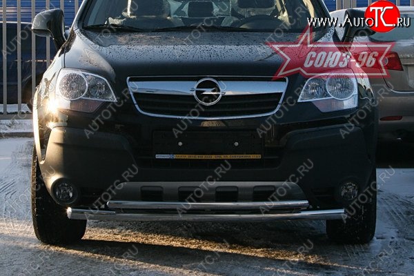 15 299 р. Защита переднего бампера двойная Souz-96 (d460/42) Opel Antara (2006-2010)  с доставкой в г. Таганрог