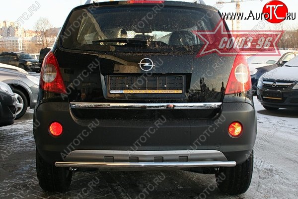 9 179 р. Защита заднего бампера Souz-96 (d42) Opel Antara (2006-2010)  с доставкой в г. Таганрог