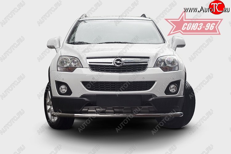 16 469 р. Защита переднего бампера одинарная Souz-96 (d60) Opel Antara рестайлинг (2010-2015)  с доставкой в г. Таганрог