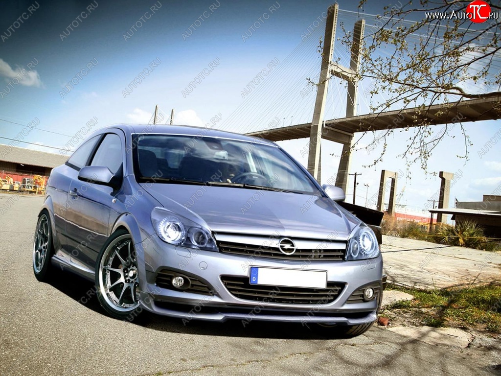 15 599 р. Накладка на передний бампер R1 Opel Astra H GTC хэтчбек 3 дв. дорестайлинг (2004-2006)  с доставкой в г. Таганрог