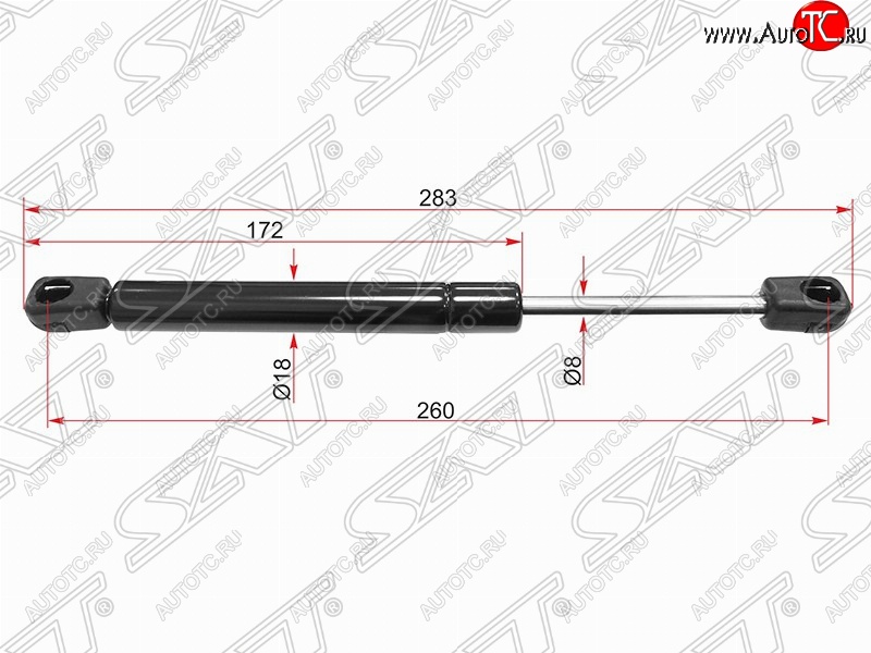 569 р. Газовый упор крышки багажника SAT  Opel Astra  H (2004-2015) седан дорестайлинг, универсал рестайлинг, хэтчбек 5дв рестайлинг  с доставкой в г. Таганрог