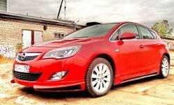 5 249 р. Пороги накладки Sport Opel Astra J хэтчбек 5 дв.  рестайлинг (2012-2017) (Неокрашенные)  с доставкой в г. Таганрог. Увеличить фотографию 4