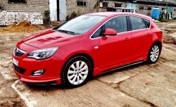 5 249 р. Пороги накладки Sport Opel Astra J хэтчбек 5 дв.  рестайлинг (2012-2017) (Неокрашенные)  с доставкой в г. Таганрог. Увеличить фотографию 3