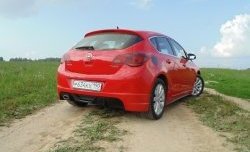 Накладка Sport на задний бампер Opel Astra J хэтчбек 5 дв.  рестайлинг (2012-2017)