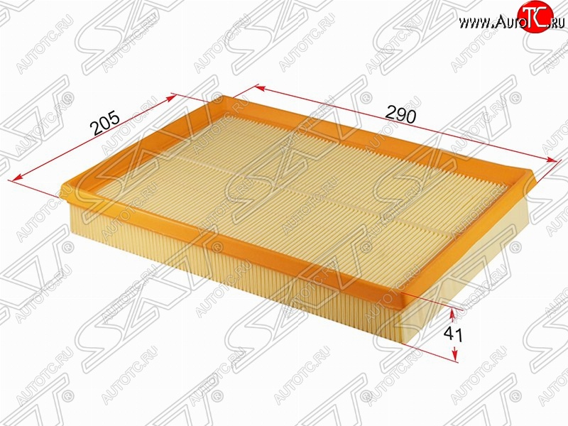 389 р. Фильтр воздушный двигателя SAT (290х205х41 mm)  Opel Combo  C - Meriva  A  с доставкой в г. Таганрог