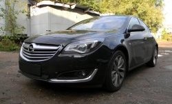 1 469 р. Сетка на бампер (рестайлинг) Russtal (черная) Opel Insignia A рестайлинг седан (2013-2017)  с доставкой в г. Таганрог. Увеличить фотографию 2