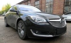 1 469 р. Сетка на бампер (рестайлинг) Russtal (черная) Opel Insignia A рестайлинг седан (2013-2017)  с доставкой в г. Таганрог. Увеличить фотографию 3