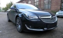 1 539 р. Сетка на бампер (рестайлинг) Russtal (хром) Opel Insignia A универсал рестайлинг (2013-2017)  с доставкой в г. Таганрог. Увеличить фотографию 2