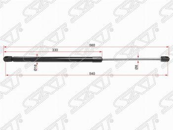 Газовый упор крышки багажника SAT Opel Meriva A (2002-2010)