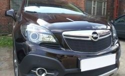 2 099 р. Нижняя сетка на бампер Russtal (черная) Opel Mokka  дорестайлинг (2012-2016)  с доставкой в г. Таганрог. Увеличить фотографию 4