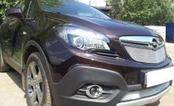 1 539 р. Нижняя сетка на бампер Russtal (хром) Opel Mokka  дорестайлинг (2012-2016)  с доставкой в г. Таганрог. Увеличить фотографию 3