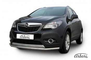 12 149 р. Защита переднего бампера Arbori (нержавейка, 1 труба d57 mm). Opel Mokka  дорестайлинг (2012-2016)  с доставкой в г. Таганрог. Увеличить фотографию 2