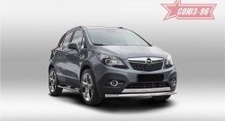 15 254 р. Защита переднего бампера одинарная Souz-96 (d60)  Opel Mokka (2012-2016)  дорестайлинг  с доставкой в г. Таганрог. Увеличить фотографию 1